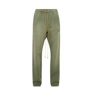 RHUDE Authentic Men's SUNDRY OLIVE Embroidered Logo Sweatpants XXL | MSRP: $765